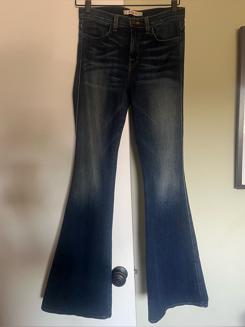 J Brand flares sz 26 tall mid rise